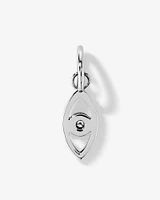 Diamond Accent Evil Eye Pendant in Sterling Silver