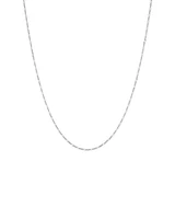 50cm (20") 1.4mm Width Figaro Chain Necklace in Sterling Silver