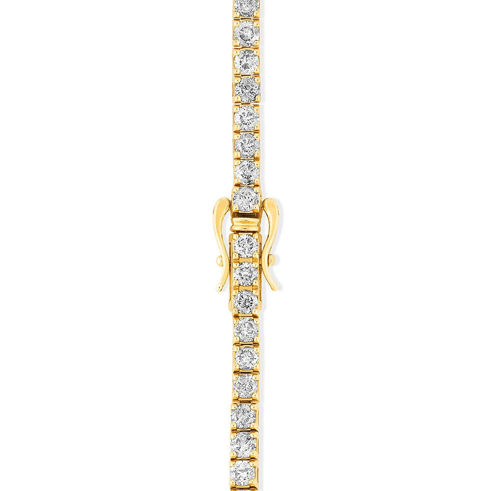 4.92 Carat TW Diamond Tennis Bracelet in 10kt White Gold