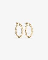 18mm Hoop Earrings in 10kt Yellow Gold