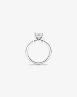 1.00 Carat TW Princess Cut Diamond Solitaire Engagement Ring in 14kt White Gold