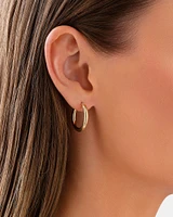 15mm Hoop Earrings in 10kt Yellow Gold