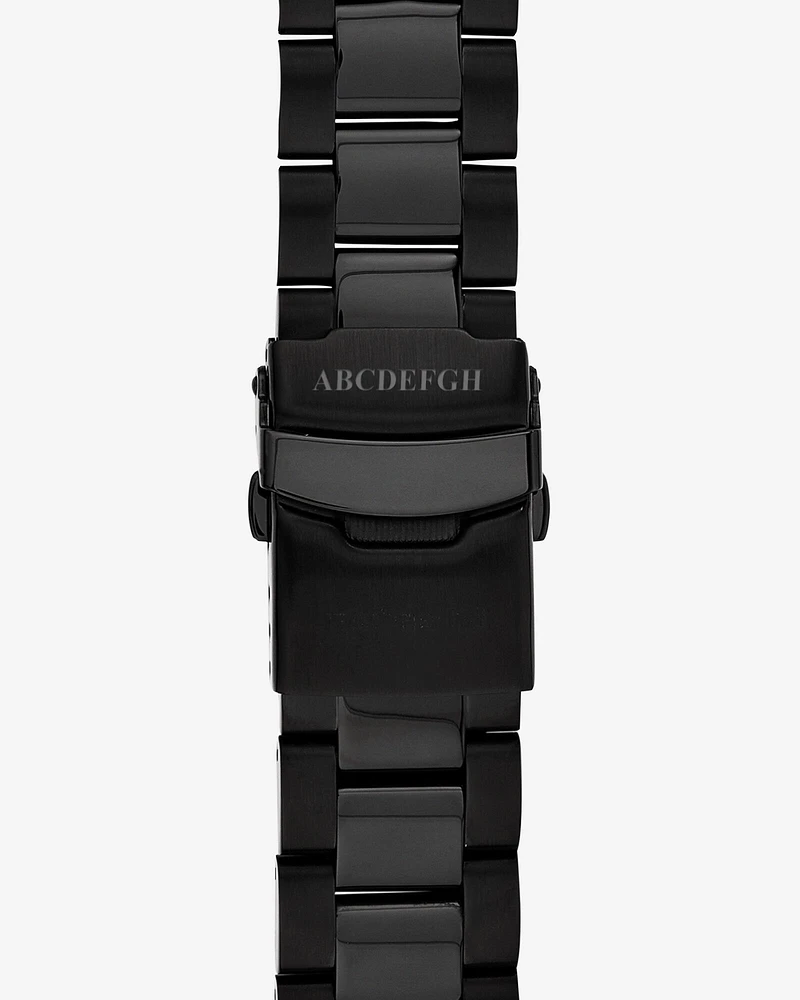 Men's Chronograph Watch in Black Tone Stainless Steel