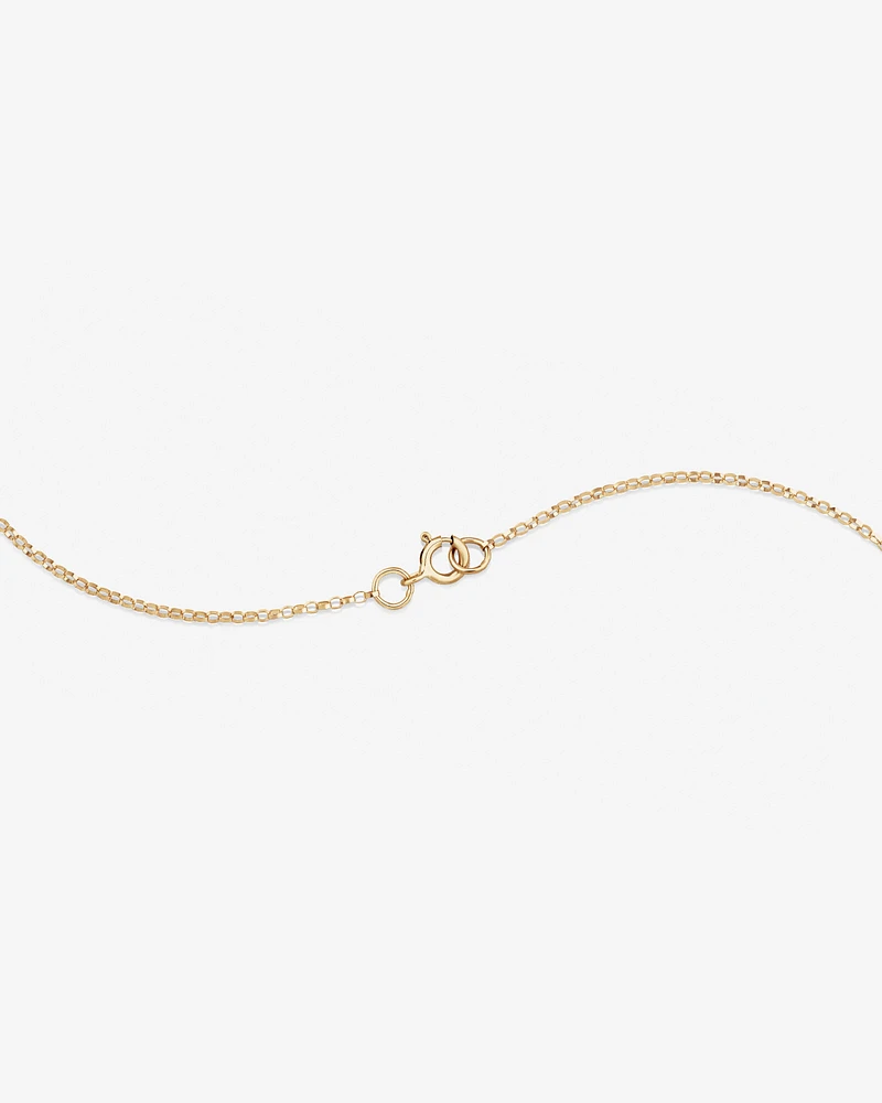 "K" Initial Necklace with 0.10 Carat TW of Diamonds in 10kt Yellow Gold