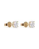 2.00 Carat TW Diamond Solitaire Stud Earrings in 18kt White Gold