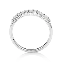 Wedding Ring with 0.46 Carat TW Diamonds in 14kt White Gold