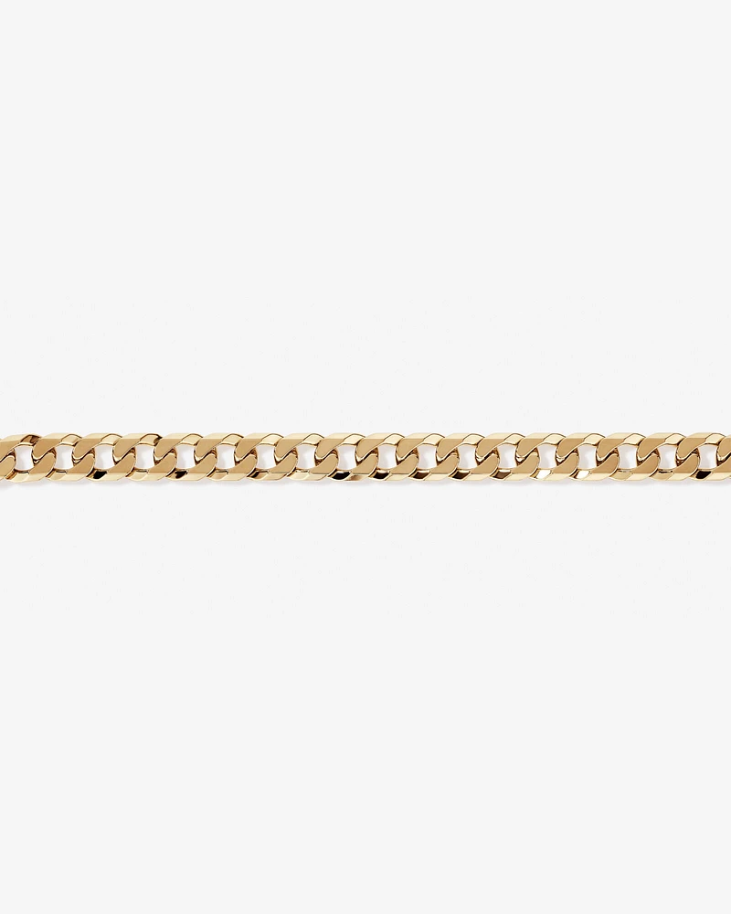 23cm (9.5") 12.5mm-13mm Width Curb Bracelet in 10kt Yellow Gold