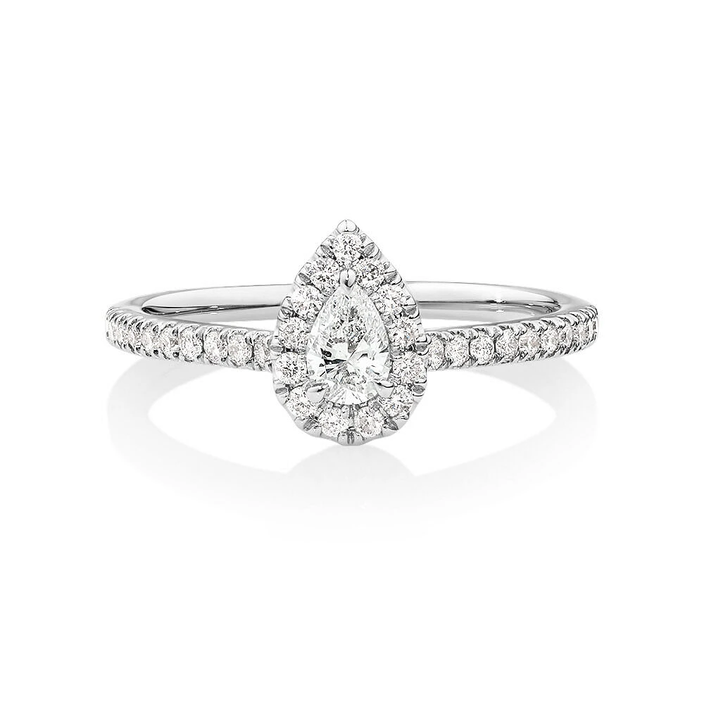 Ring with 0.50 Carat TW of Diamonds in 14kt White Gold