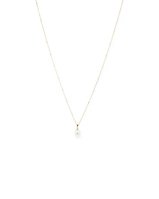 Pendant with Cultured Freshwater Pearl in 10kt Yellow Gold