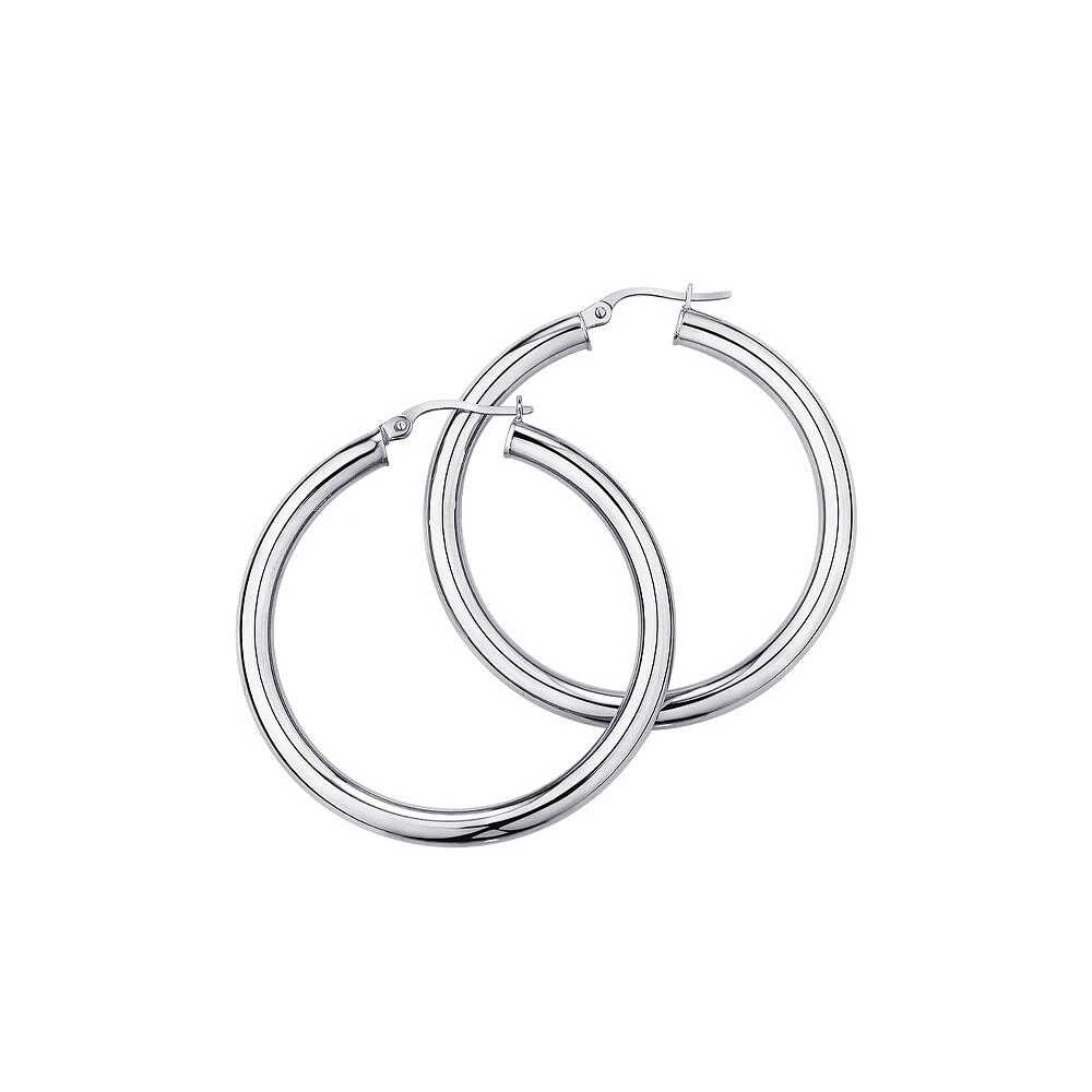 30mm Hoop Earrings in 10kt Yellow Gold