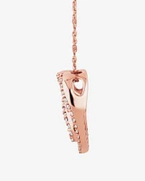 Small Infinitas Pendant with 1/4 Carat TW of Diamonds in 10kt Rose Gold