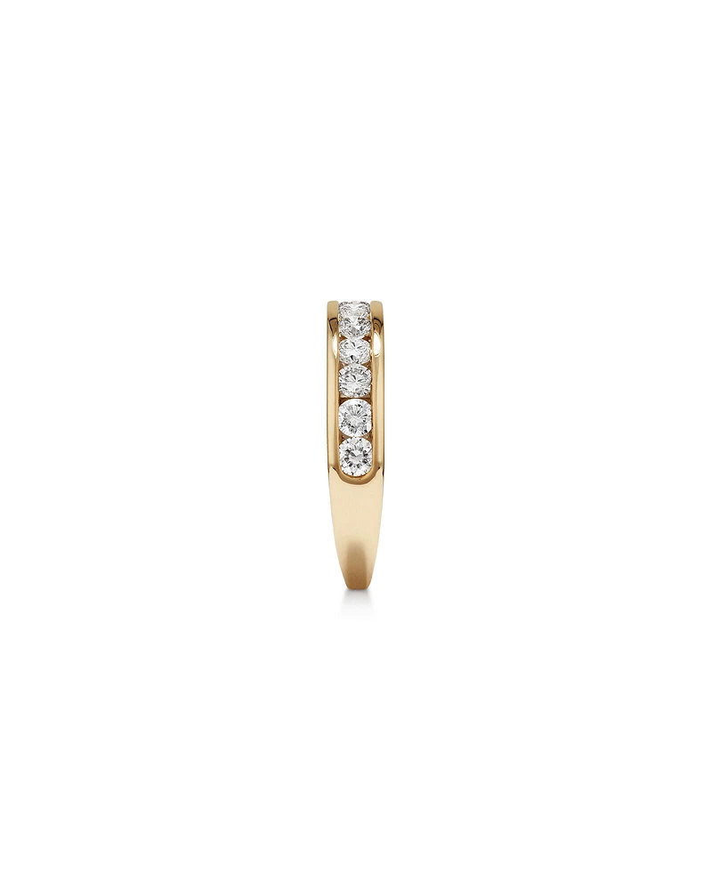 1.00 Carat TW Channel Set Laboratory-Grown Diamond Wedding Ring in 14kt Yellow Gold