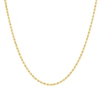 45cm (18")  2.5mm Rope Chain in 10kt White Gold