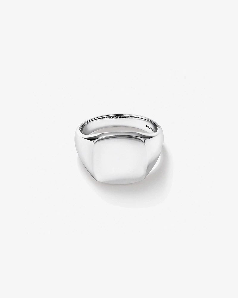 Men's Signet Ring Sterling Silver