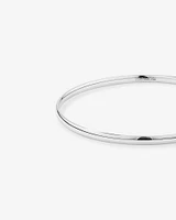 3.7mm Solid Round Bangle in Sterling Silver