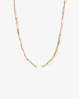 50cm (20") Square Paperclip Open Pendant Chain in 10kt Yellow Gold