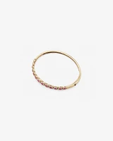 Bubble Bangle with Ruby and 1.03 Carat TW Diamonds in 14kt Yellow Gold