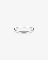 61mm Solid Hinged Dome Bangle in Sterling Silver