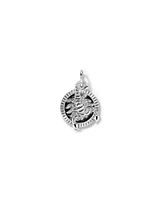 Diamond Accent Taurus Zodiac Pendant in Sterling Silver