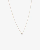 0.50 Carat TW Radiant Cut Laboratory-Grown Diamond Solitaire Necklace in 10kt Yellow Gold