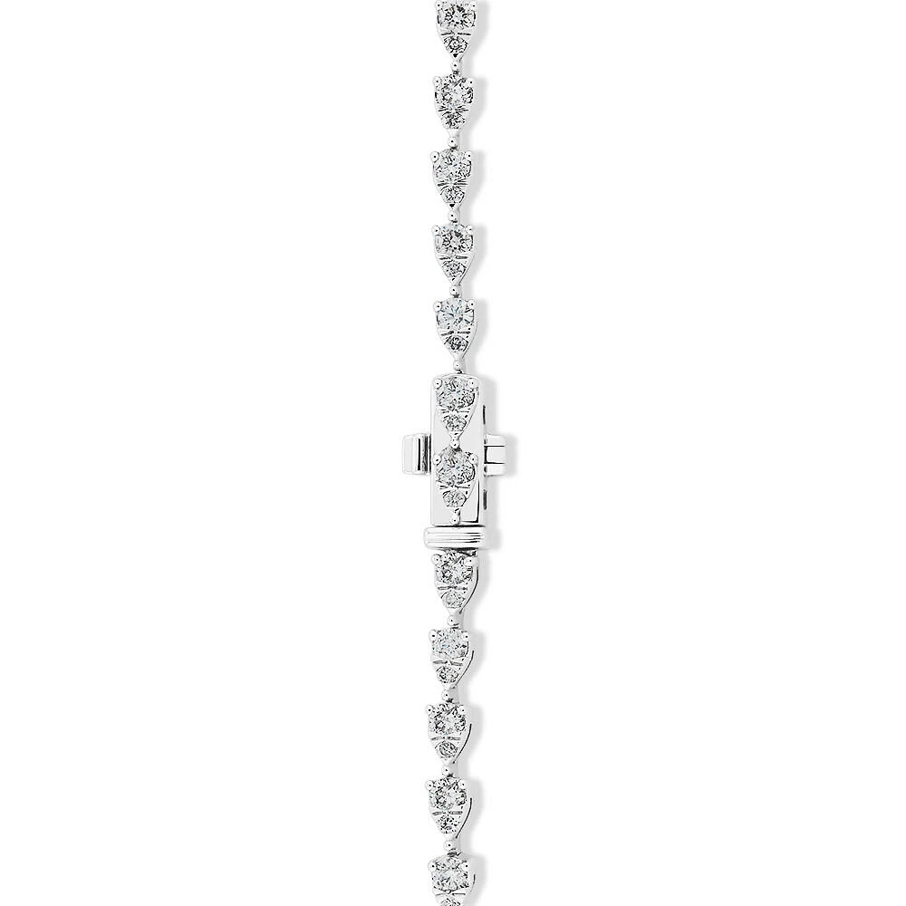 Bracelet de tennis en diamants de 1,52 carats TW en or blanc 10 ct