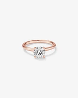 Carat TW Round Brilliant Laboratory-Grown Diamond Solitaire Engagement Ring in 14kt Gold