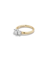 0.50 Carat TW Three Stone Round Brilliant Diamond Engagement Ring in 14kt White Gold