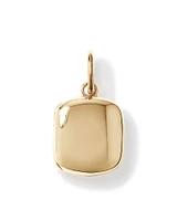 Square Locket Pendant in 10kt Yellow Gold