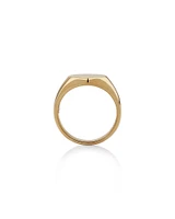 Men's Oval Signet Ring in 10kt Yellow Gold