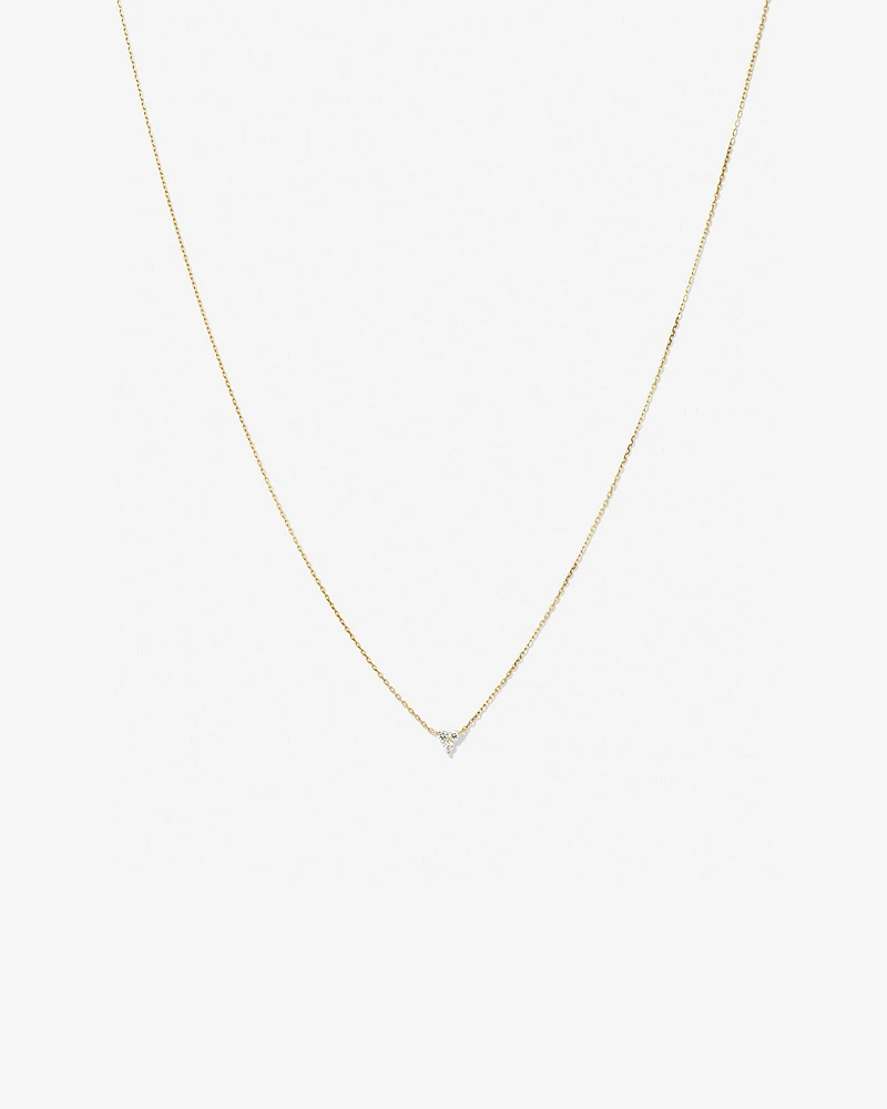 Necklace With 0.08 Carat TW Diamonds in 10kt Yellow Gold