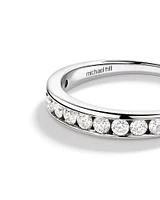 Wedding Band with Carat TW of Diamonds in 10kt White Gold