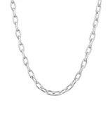 45cm 6.5mm-7mm Width Paperclip Chain in Sterling Silver