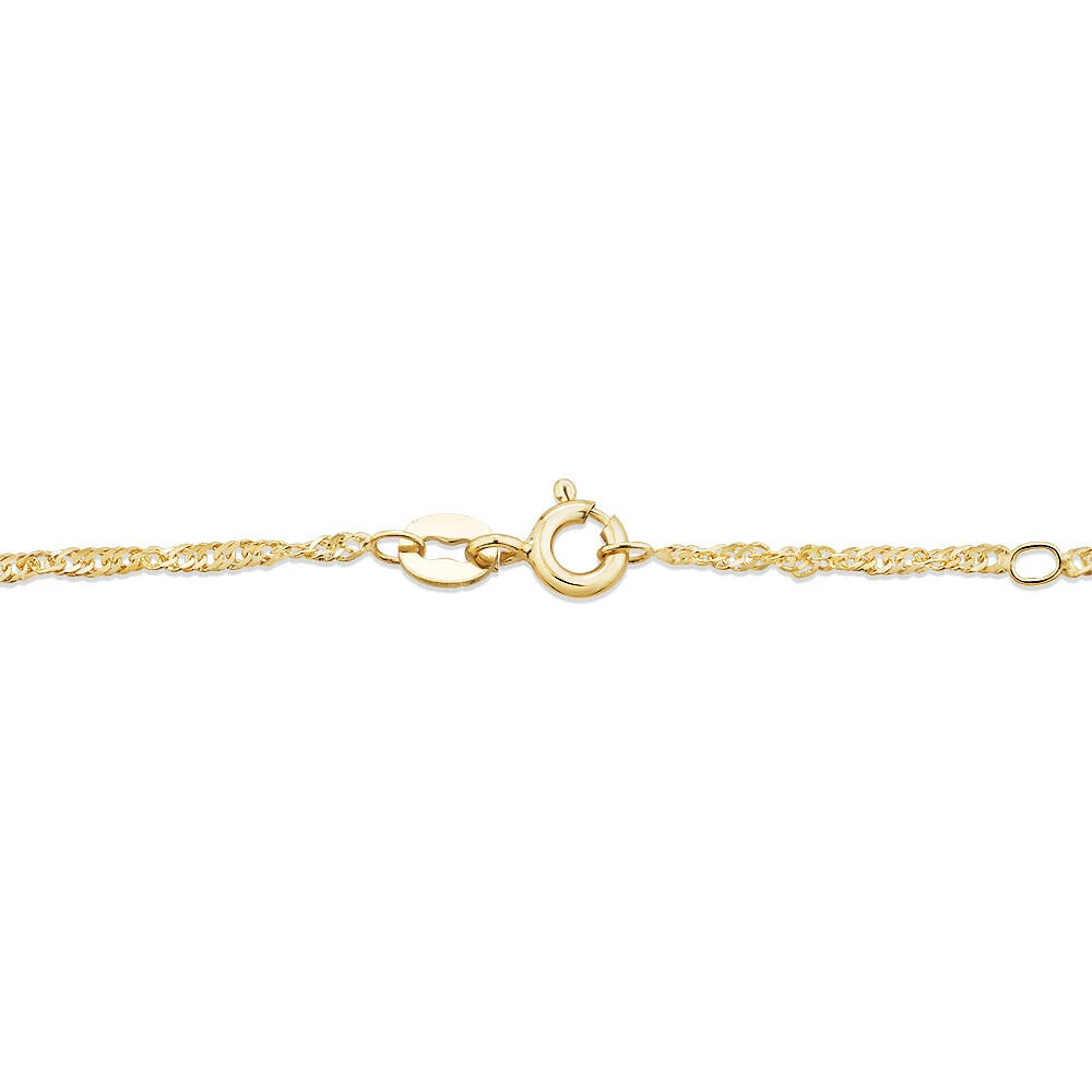 14cm (5.5") Baby Identity Bracelet in 10kt Yellow Gold