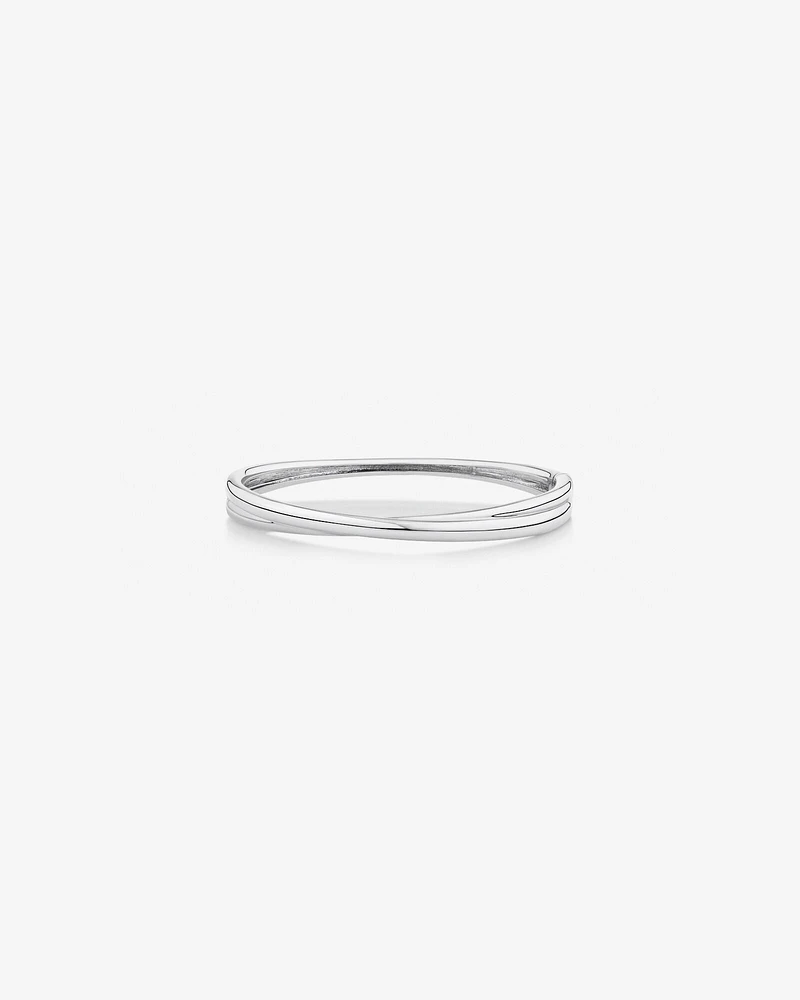 61mm Oval Bold Link Bangle in Sterling Silver