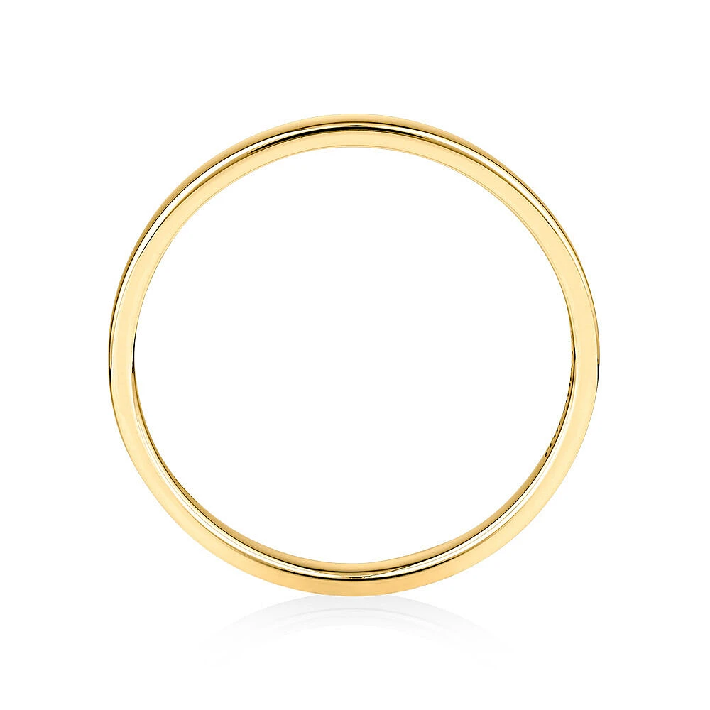 2mm Lite Half Round Wedding Band in 10kt Gold