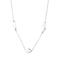 Marquise Station Necklace in Sterling Silver