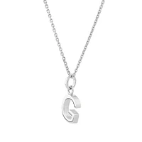 "Z" Initial Pendant in Sterling Silver