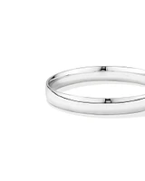 10mm Solid Round Bangle in Sterling Silver