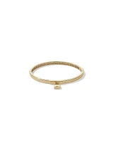 Signature Lock Bangle in 10kt Yellow Gold