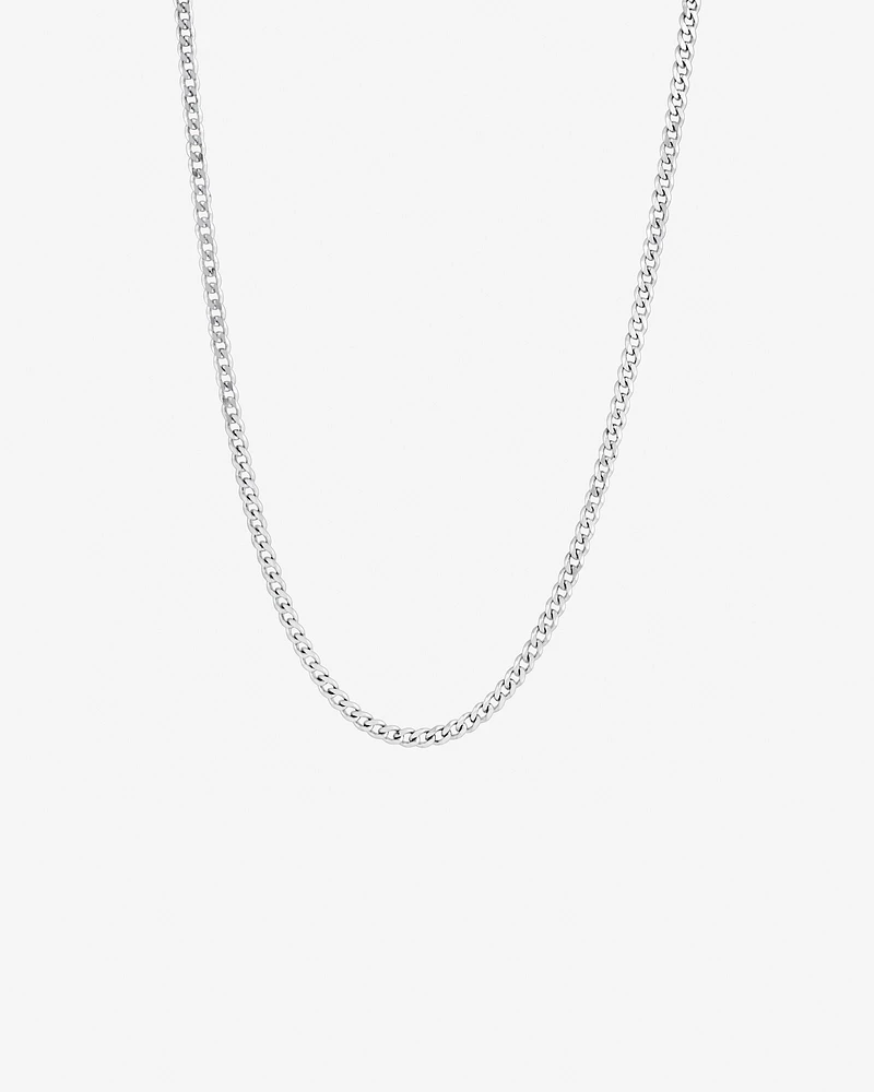 60cm (24") 4.3mm Width Curb Chain in Sterling Silver