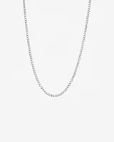 60cm (24") 4.3mm Width Curb Chain in Sterling Silver