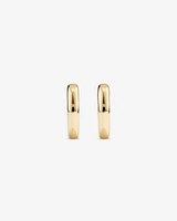 8mm Polished Huggies In 10kt Yellow Gold