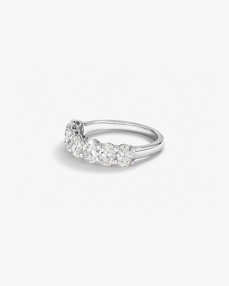 Wedding Band with 2.00 Carat TW Laboratory Grown Diamonds in 14kt White Gold