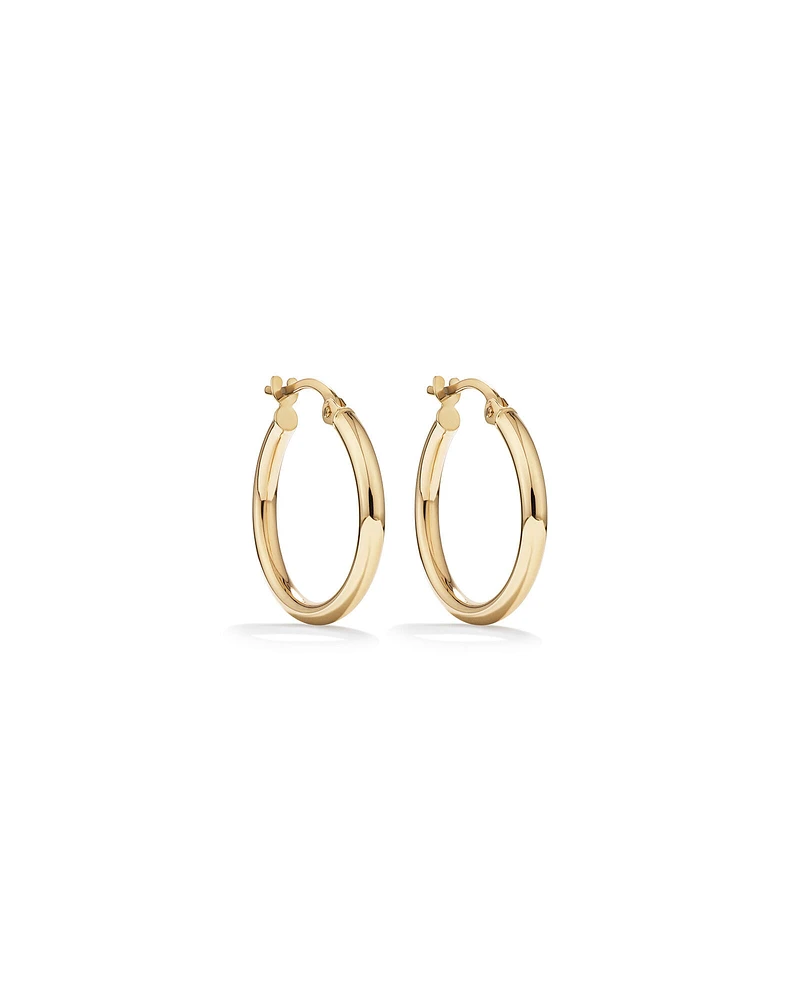 18mm Hoop Earrings in 10kt Yellow Gold