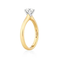 Certified Solitaire Engagement Ring with a 1 Carat TW Diamond in 18kt White Gold