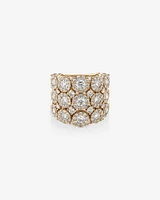 3 Row Bubble Ring with 3.00 Carat TW Diamonds in 14kt Gold