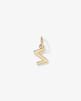 Letter Q Initial Pendant in 10kt Yellow Gold
