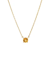 Necklace with Citrine in 10kt yellow Gold