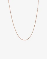 50cm (20") Hollow Belcher Chain in 10kt Rose Gold