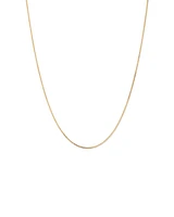 45cm (17") 1.44mm Width Solid Diamond Cut Curb Chain in 10kt Yellow Gold